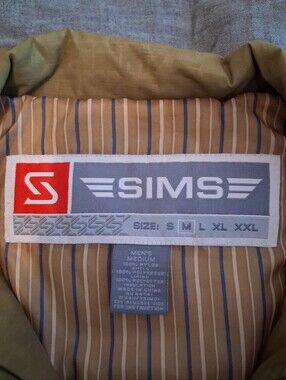 This is a SIMS (or Sims Snowboards) men’s vintage or heritage lightweight full-z